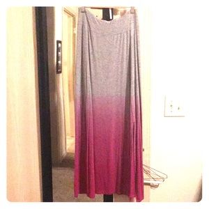 Ombré maxi skirt